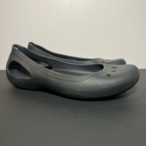 Womens CROCS Kadee Black Slip On Flats / Size 10